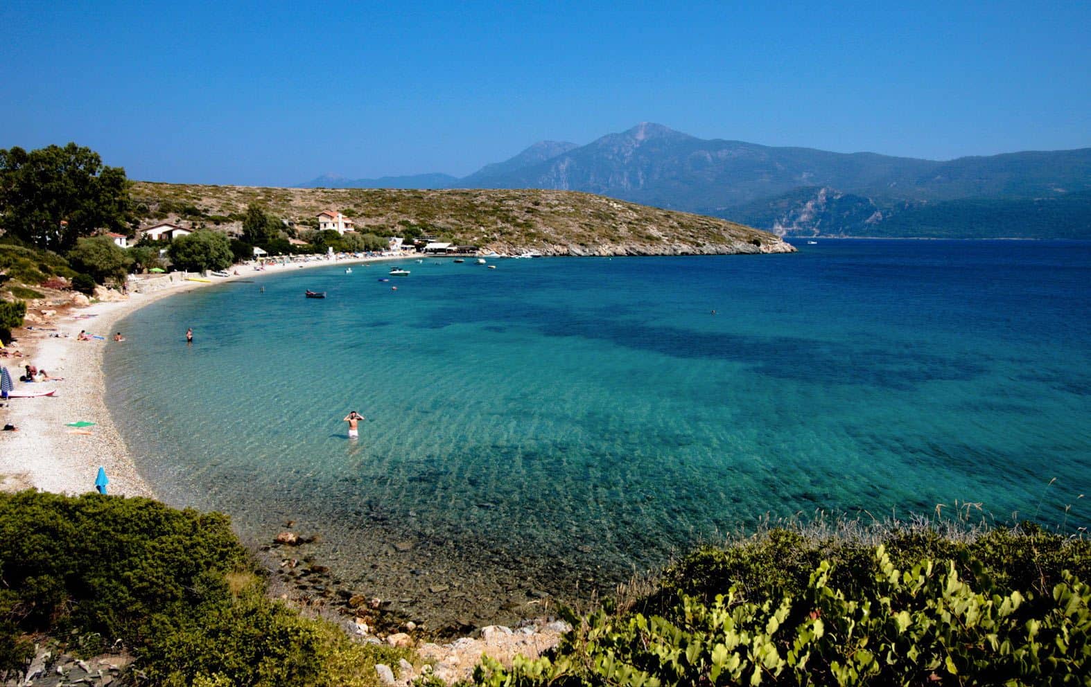 Spiaggia Di Klima Nell isola Di Samos Relax E Mare Cristallino